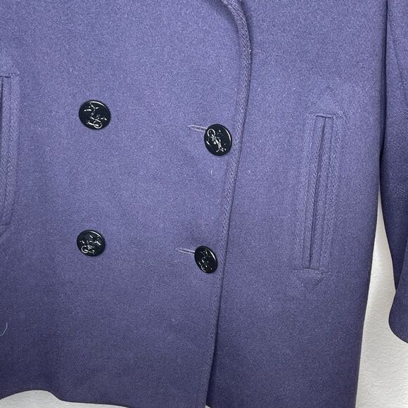 Talbot's Navy Wool Coat - Picture 5 of 7